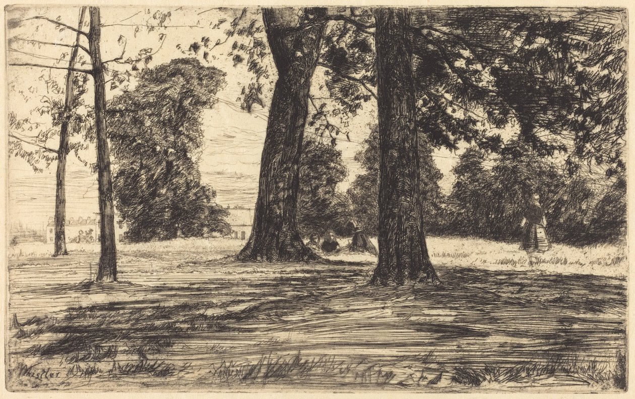 Greenwich Park av James McNeill Whistler