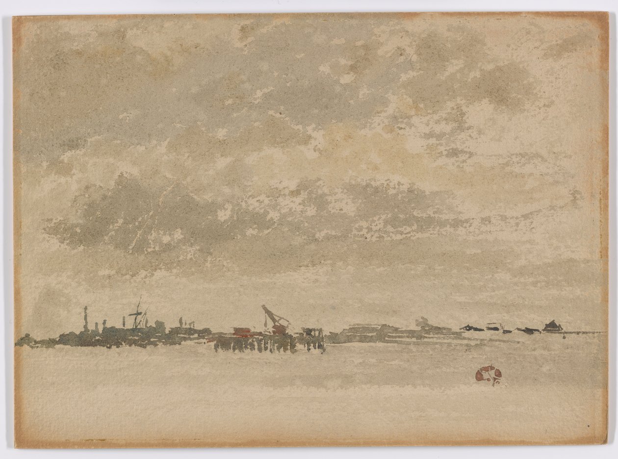 Grå och Silver–Purfleet av James Abbott McNeill Whistler