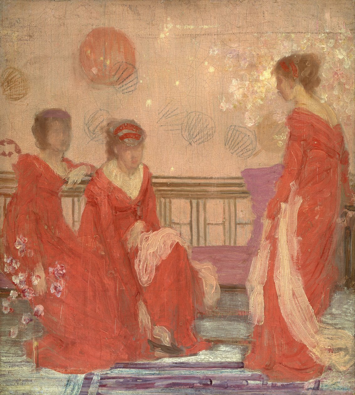 Harmoni mellan hudfärg och rött av James McNeill Whistler