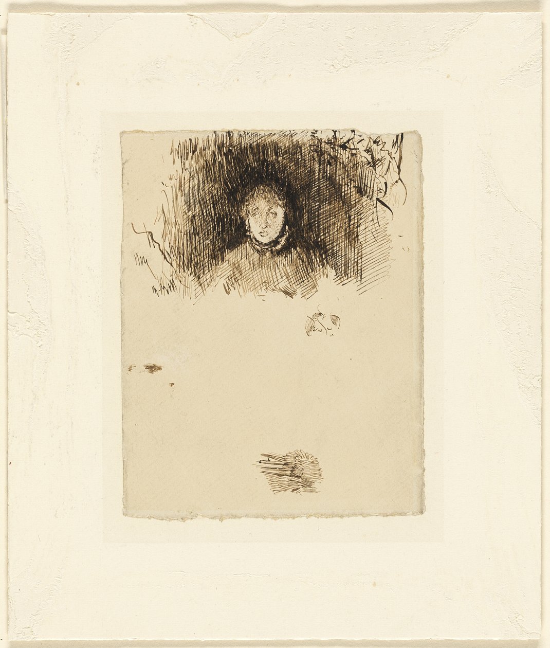 Huvud av en flicka av James McNeill Whistler