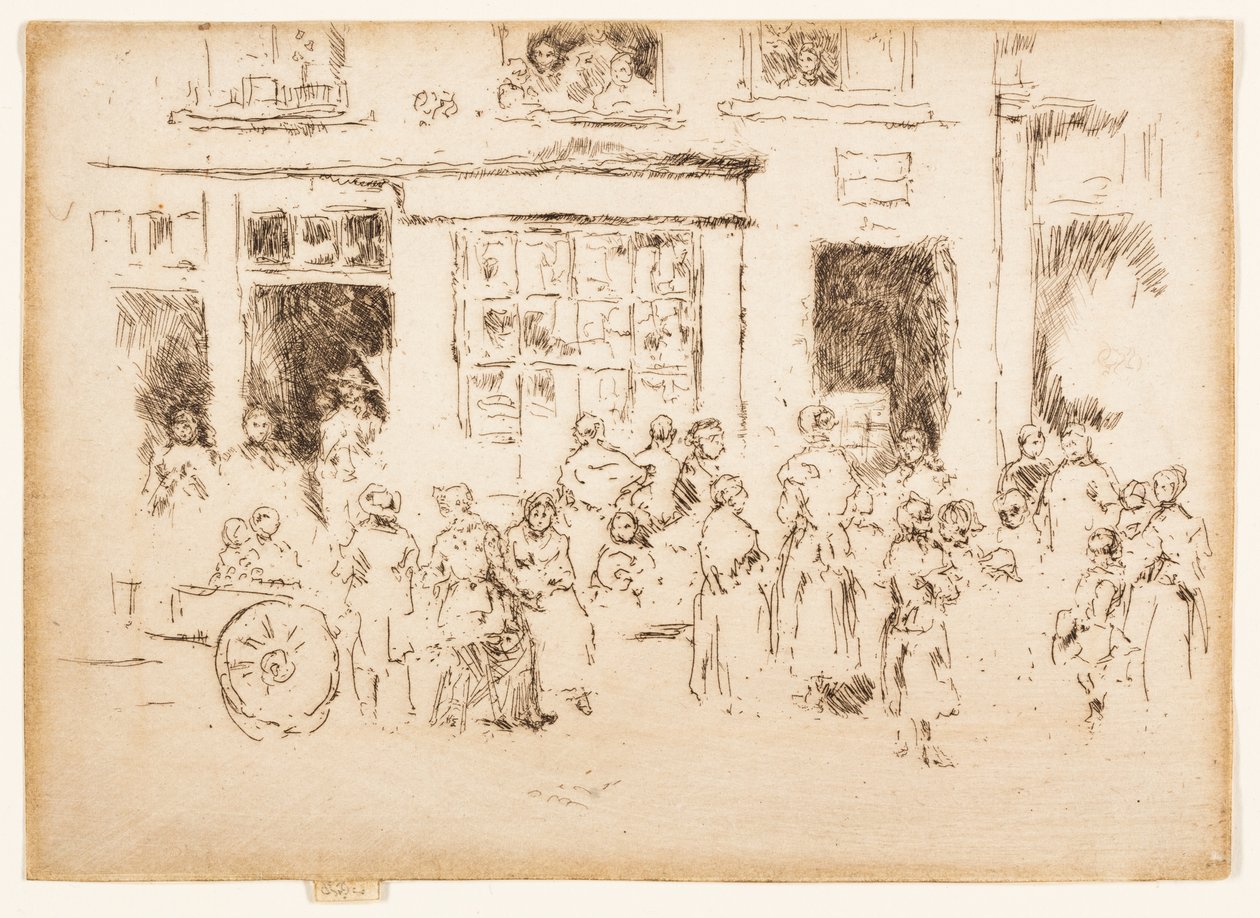 High Street, Bryssel av James Abbott McNeill Whistler