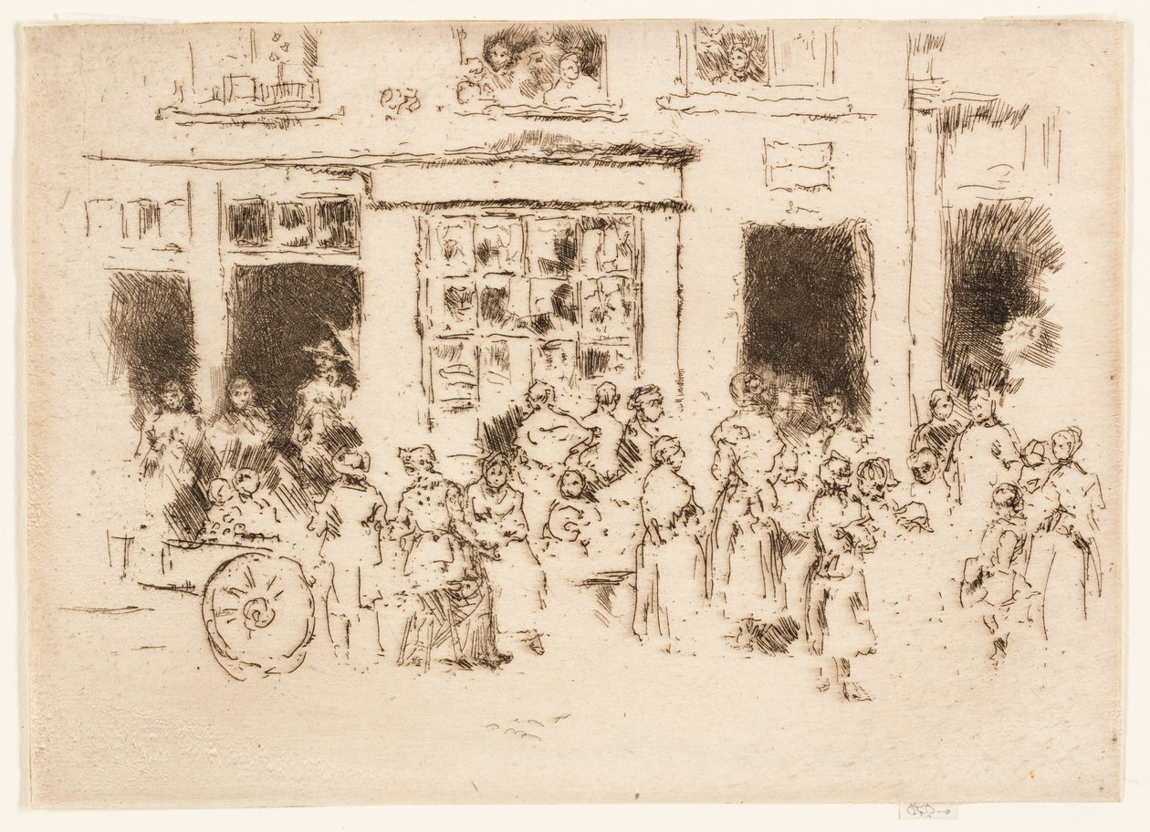 High Street, Bryssel av James Abbott McNeill Whistler