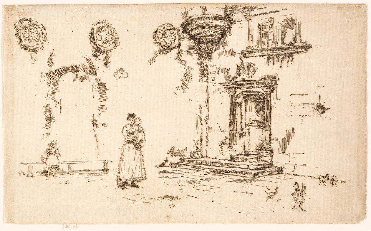 Hotel Lallemant, Bourges av James McNeill Whistler