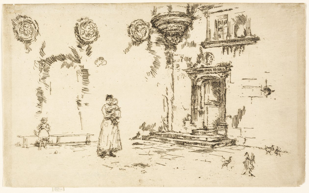 Hotel Lallemant, Bourges av James Abbott McNeill Whistler