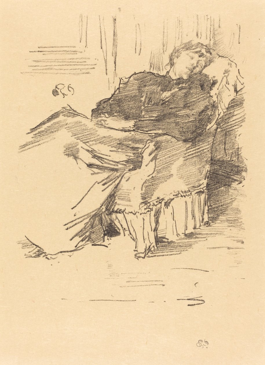 Den vackra sovande damen av James Abbott McNeill Whistler