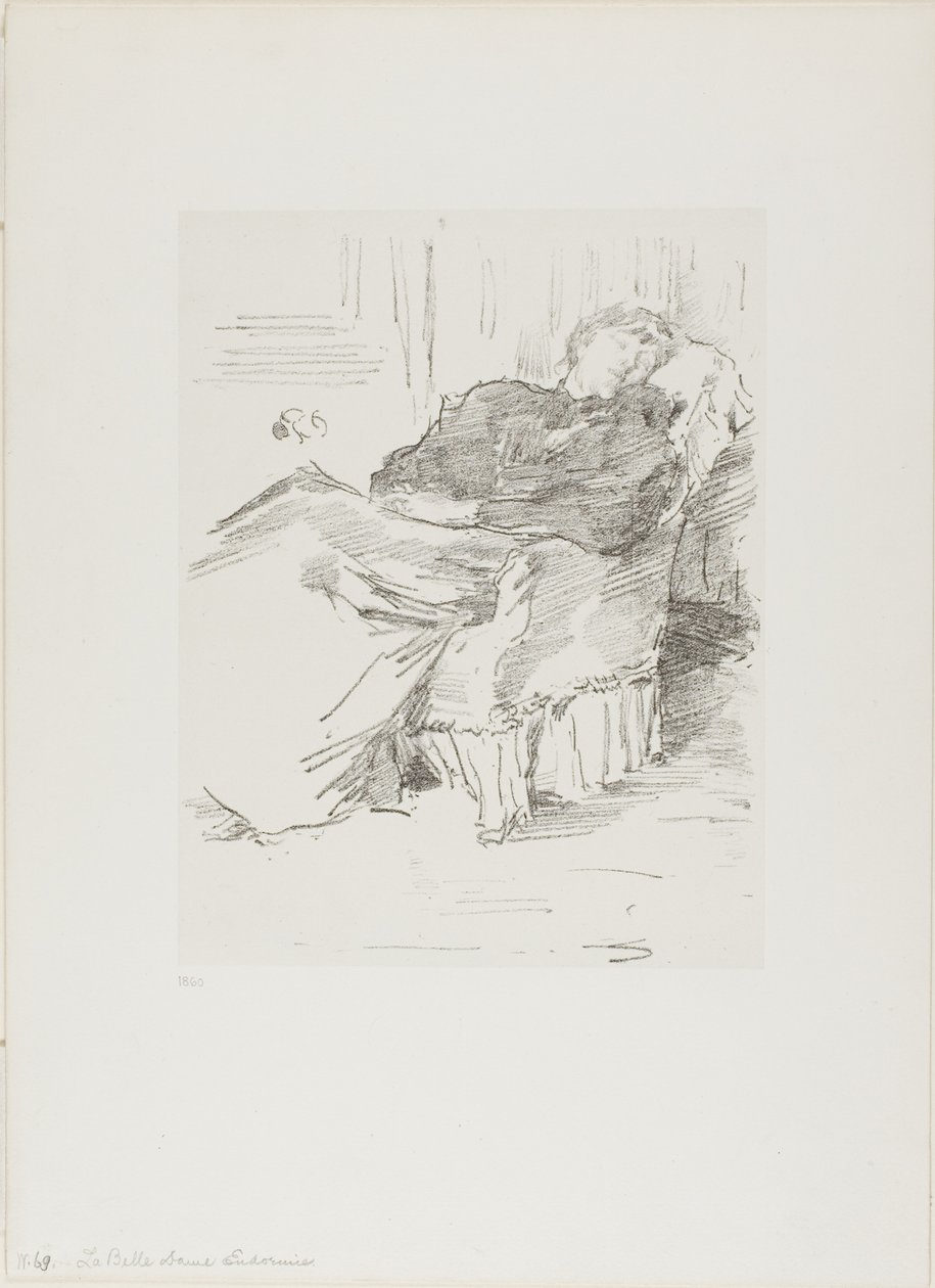 Den vackra sovande damen av James Abbott McNeill Whistler