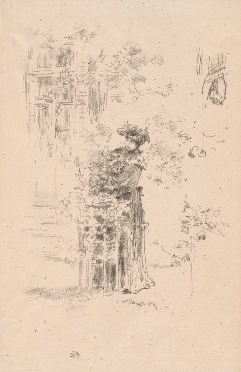 Den vackra trädgårdsmästaren av James McNeill Whistler