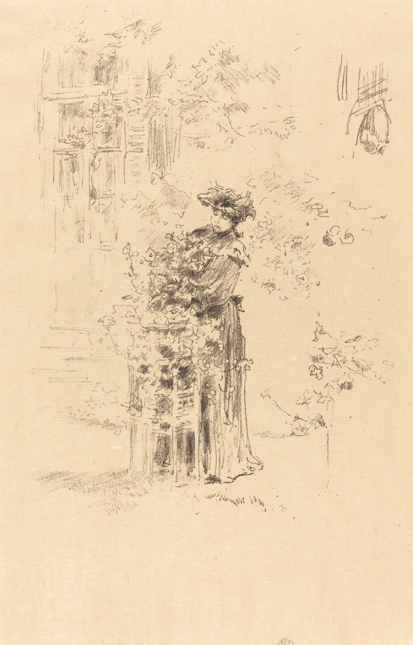 Den vackra trädgårdsmästaren av James Abbott McNeill Whistler