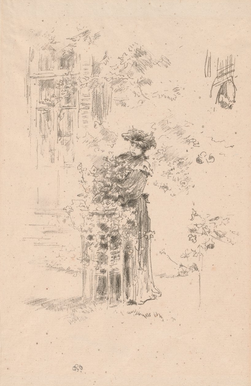 Den vackra trädgårdsmästaren av James Abbott McNeill Whistler