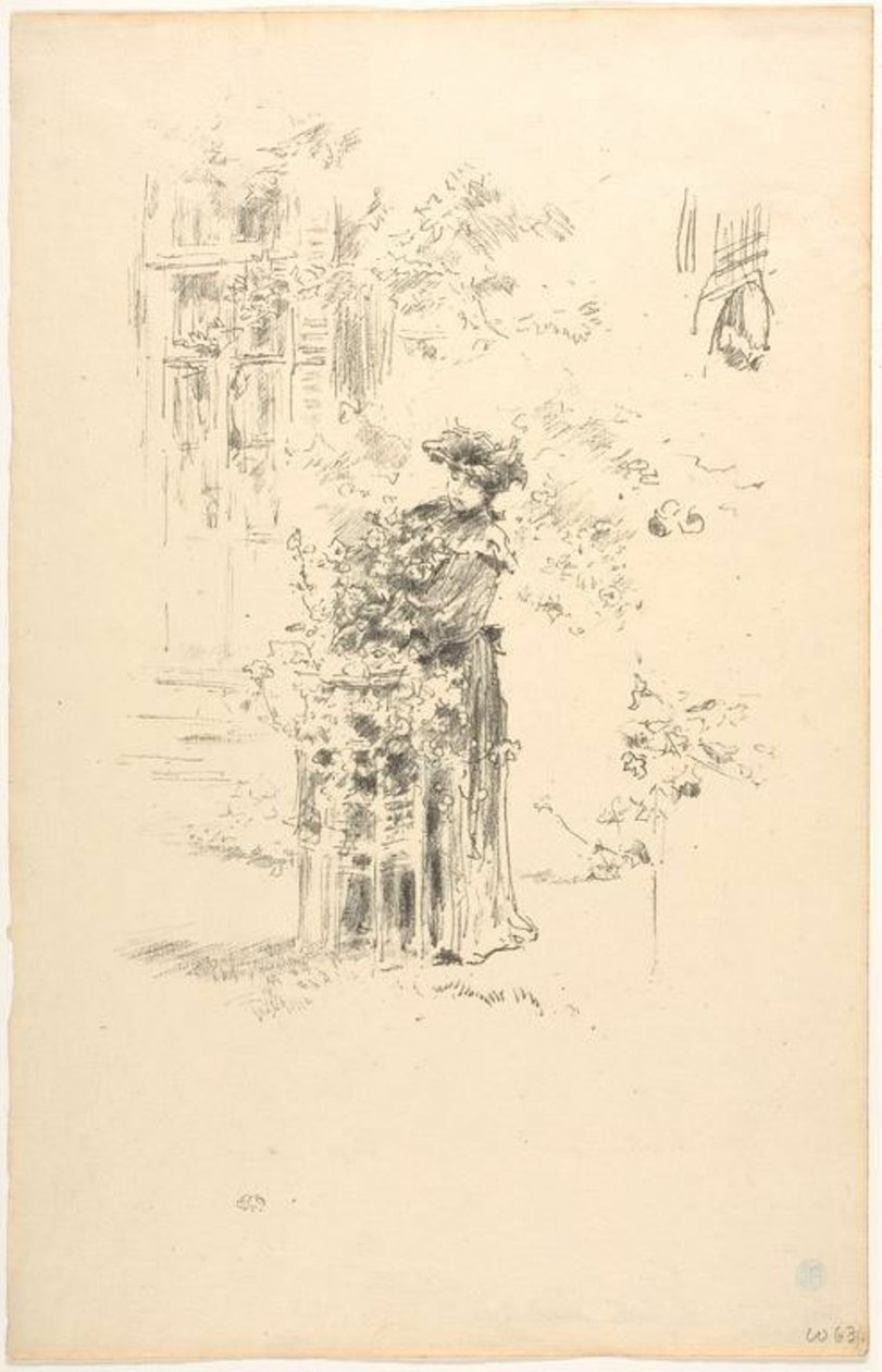 Den vackra trädgårdsmästaren av James Abbott McNeill Whistler