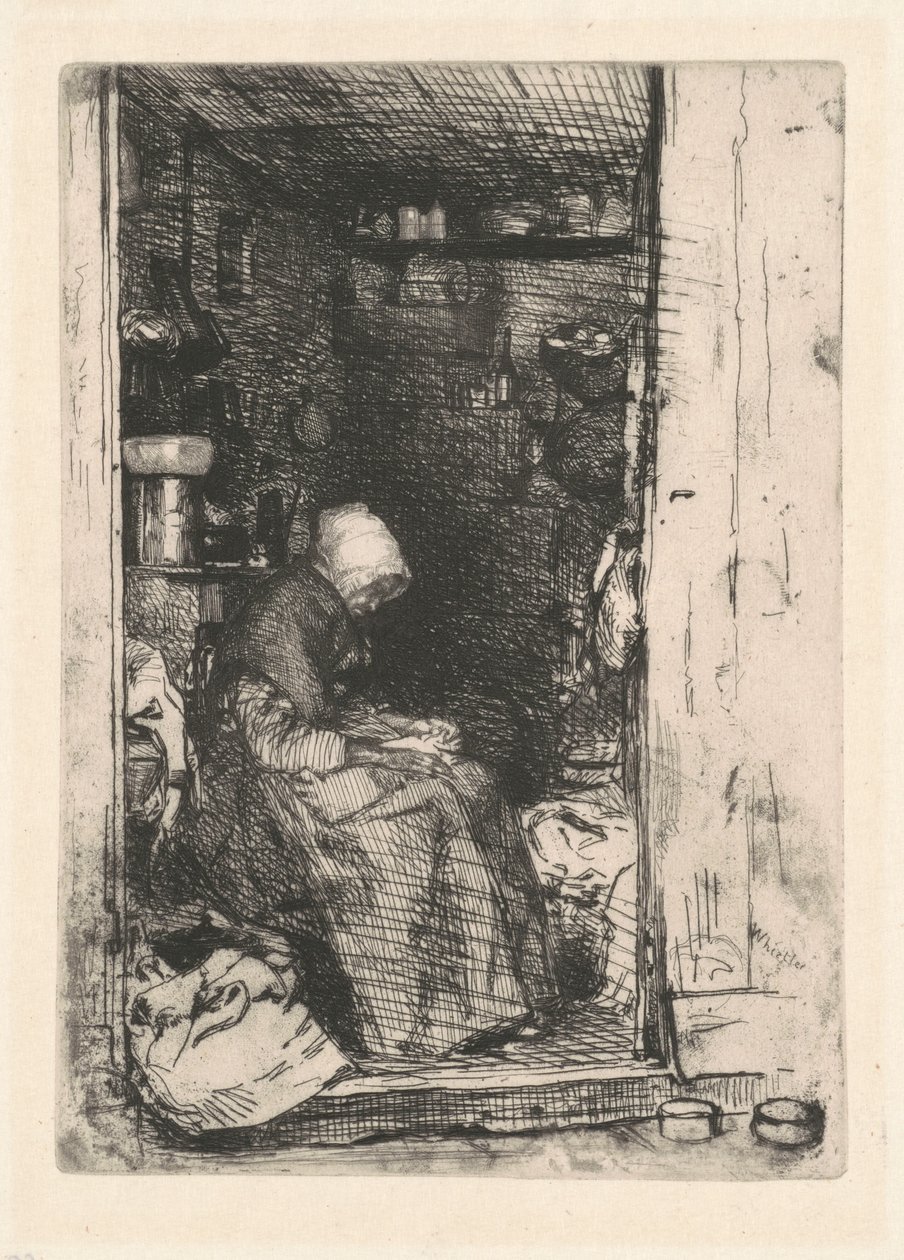 Den gamla kvinnan med trasor av James Abbott McNeill Whistler