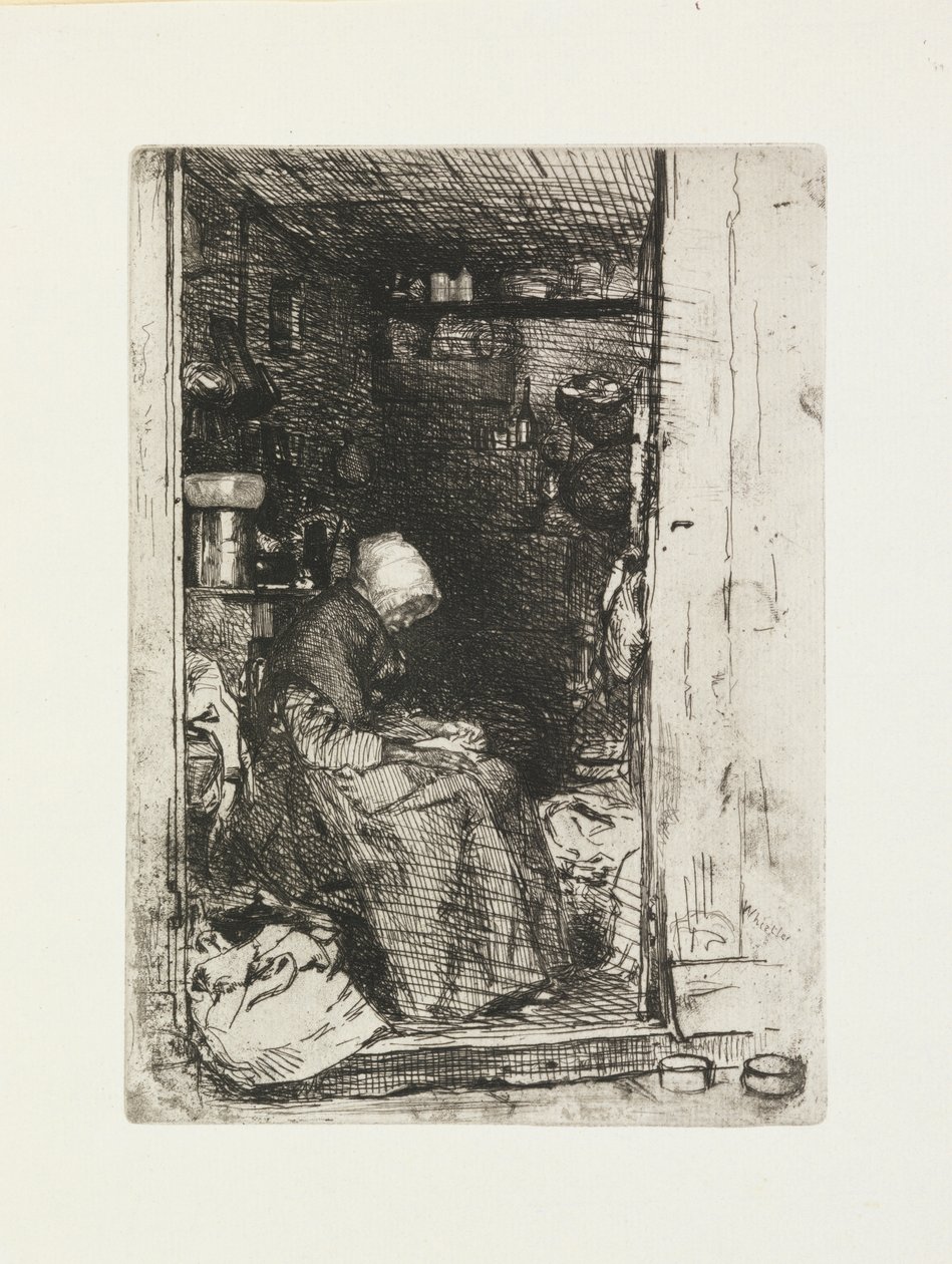 Den gamla kvinnan med trasor av James Abbott McNeill Whistler