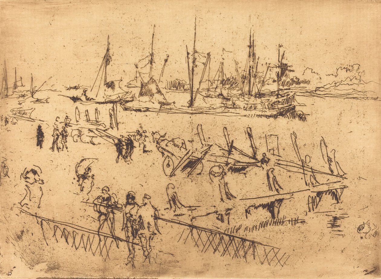 Lilla Dordrecht av James Abbott McNeill Whistler
