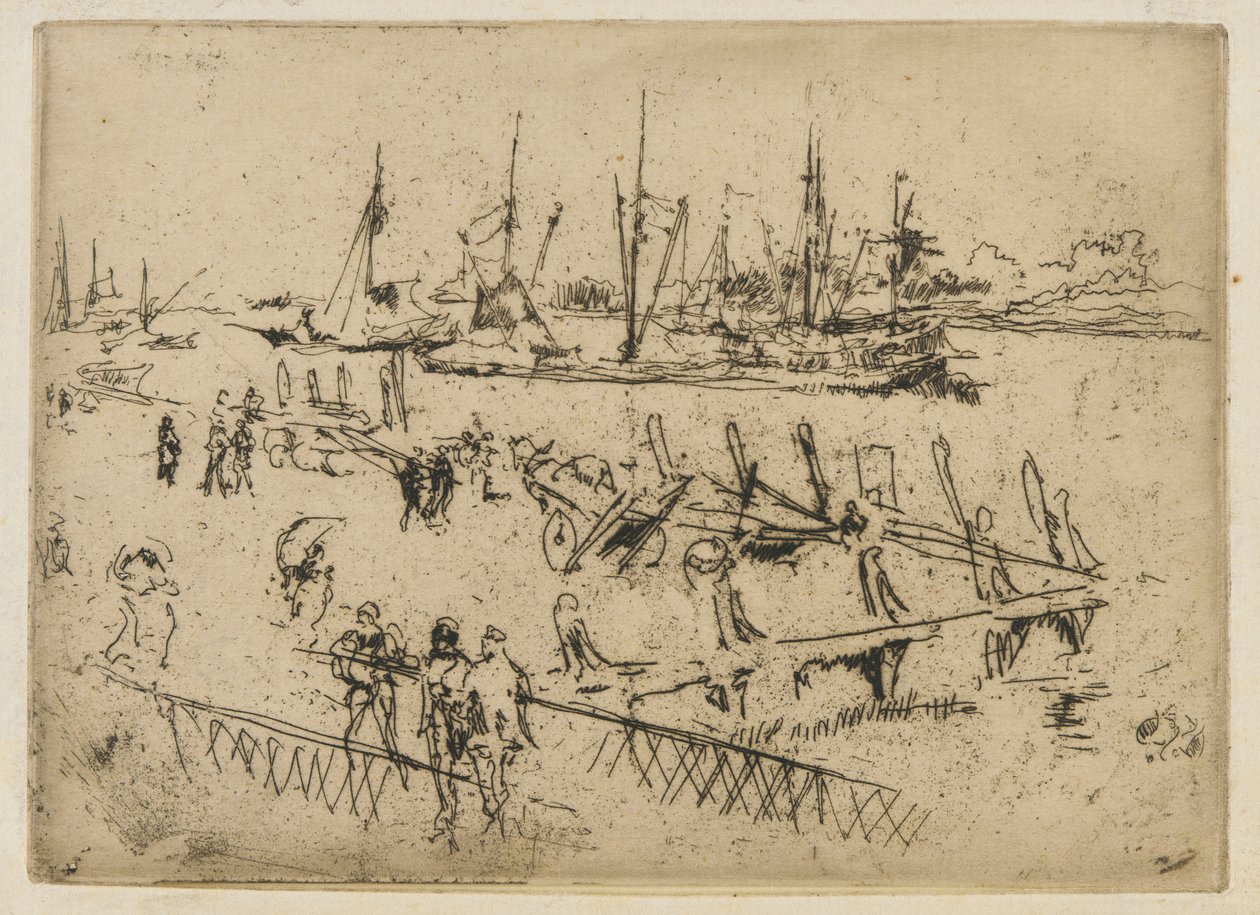 Lilla Dordrecht av James Abbott McNeill Whistler