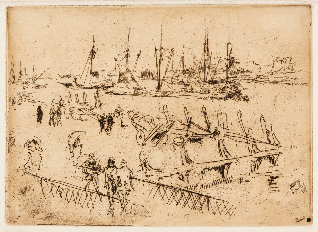 Lilla Dordrecht av James Abbott McNeill Whistler
