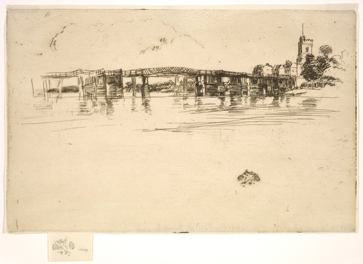 Lilla Putney Bridge av James Abbott McNeill Whistler