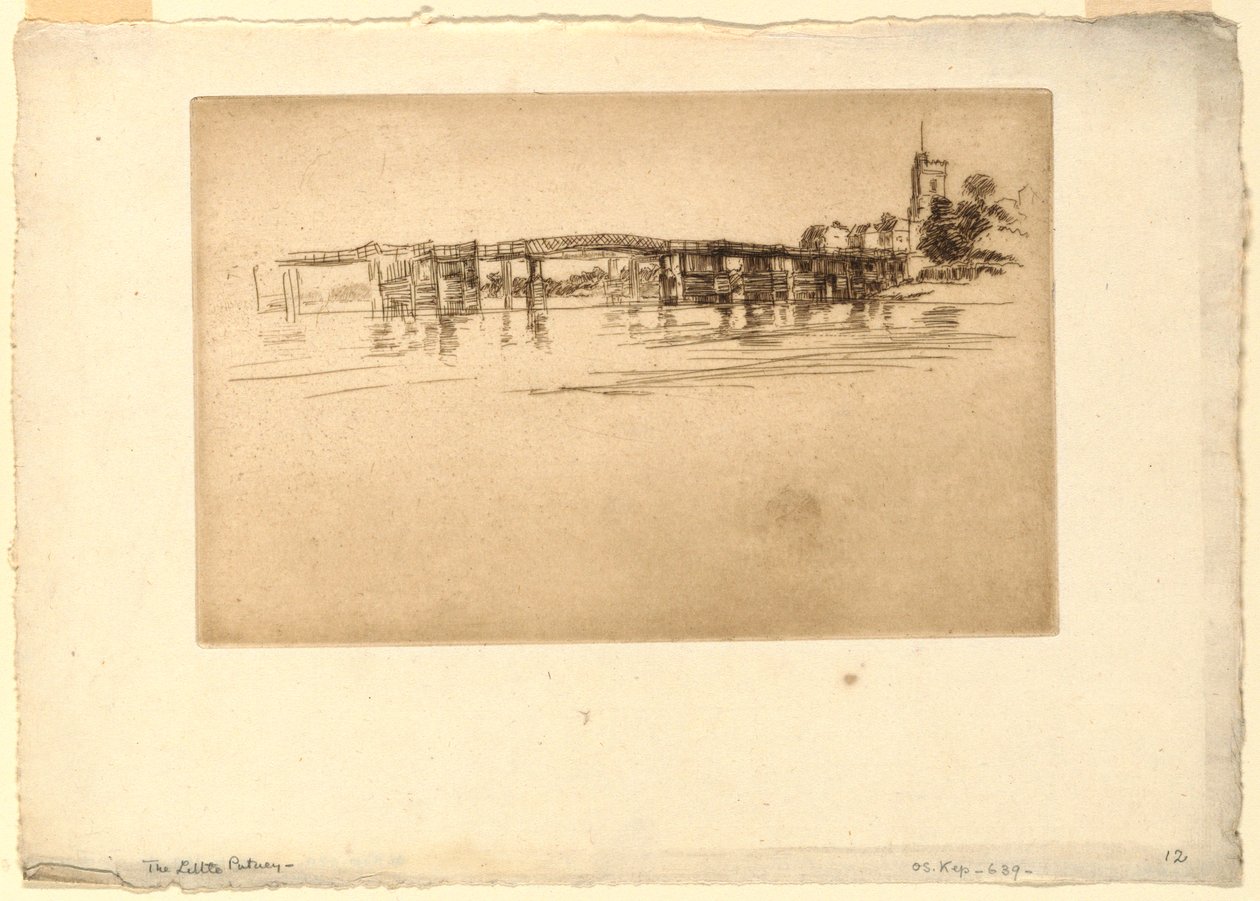 Lilla Putney Bridge av James Abbott McNeill Whistler