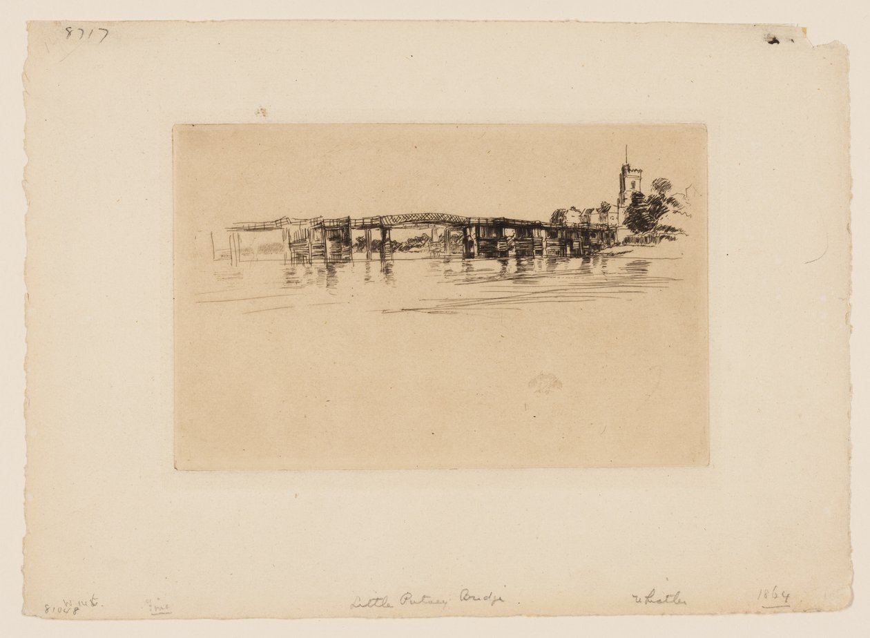 Lilla Putney Bridge av James Abbott McNeill Whistler