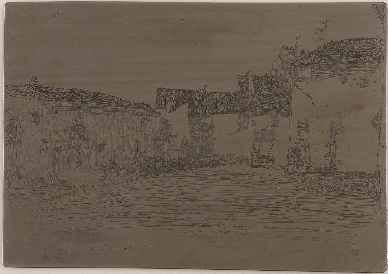 Liverdun. En av de <em>tolv etsningarna från naturen</em> av James Abbott McNeill Whistler