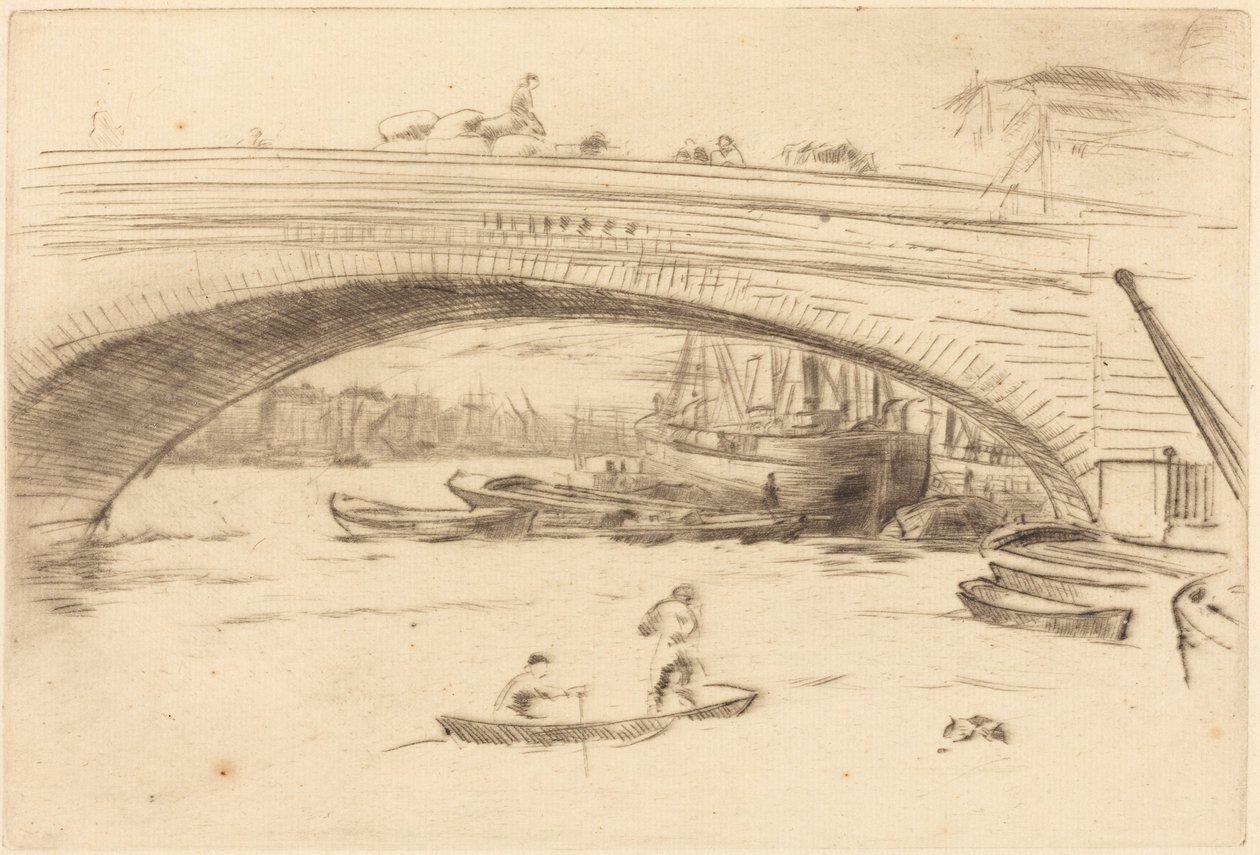 London Bridge av James McNeill Whistler