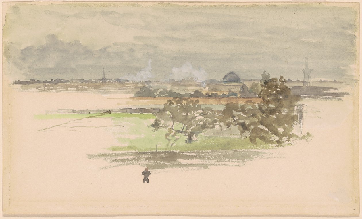 Marsh i Zeeland av James Abbott McNeill Whistler
