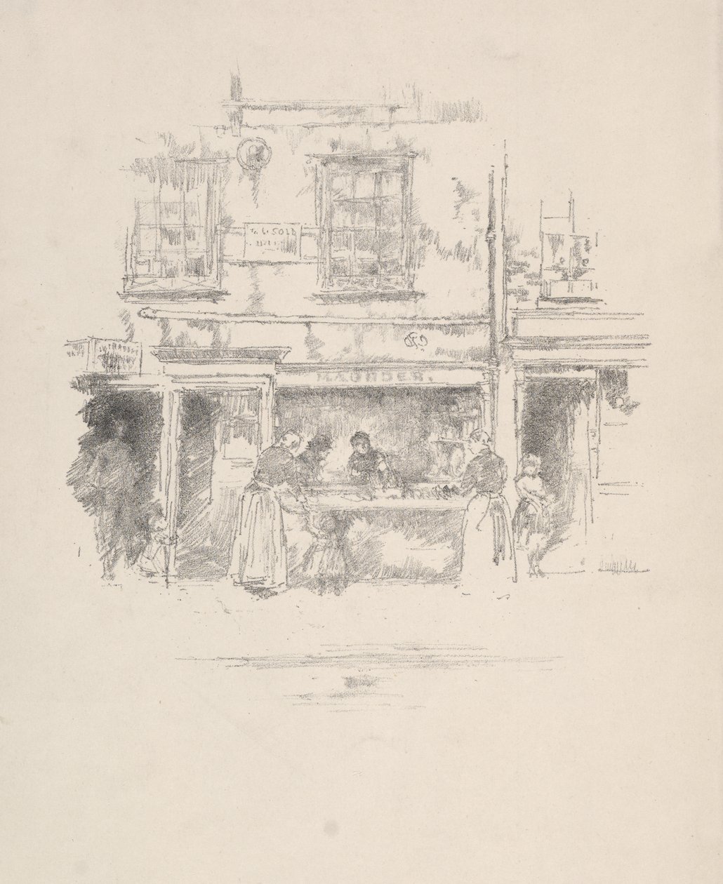 Maunders fiskbutik, Chelsea av James McNeill Whistler
