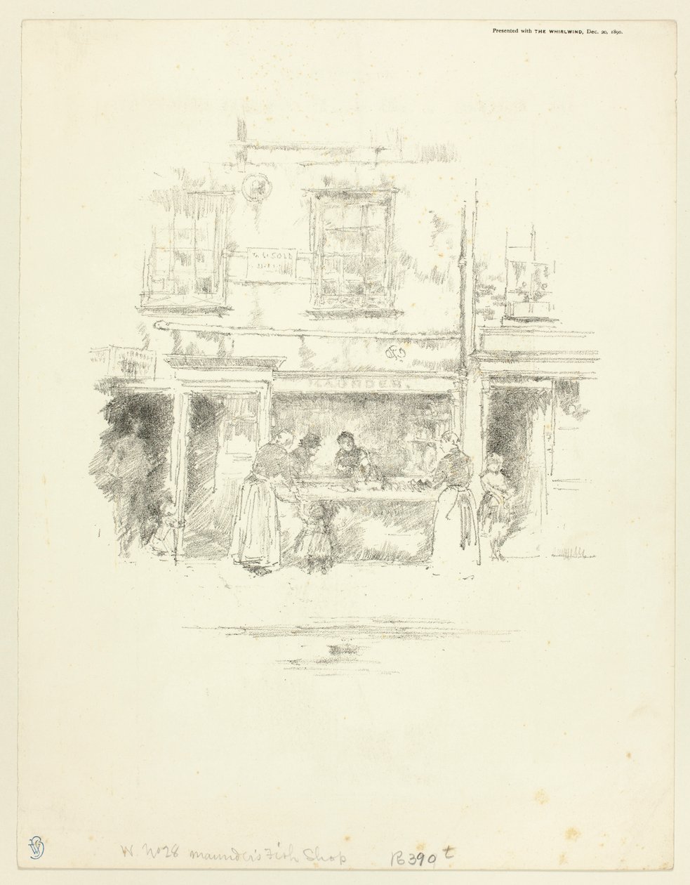Maunders fiskbutik, Chelsea av James McNeill Whistler