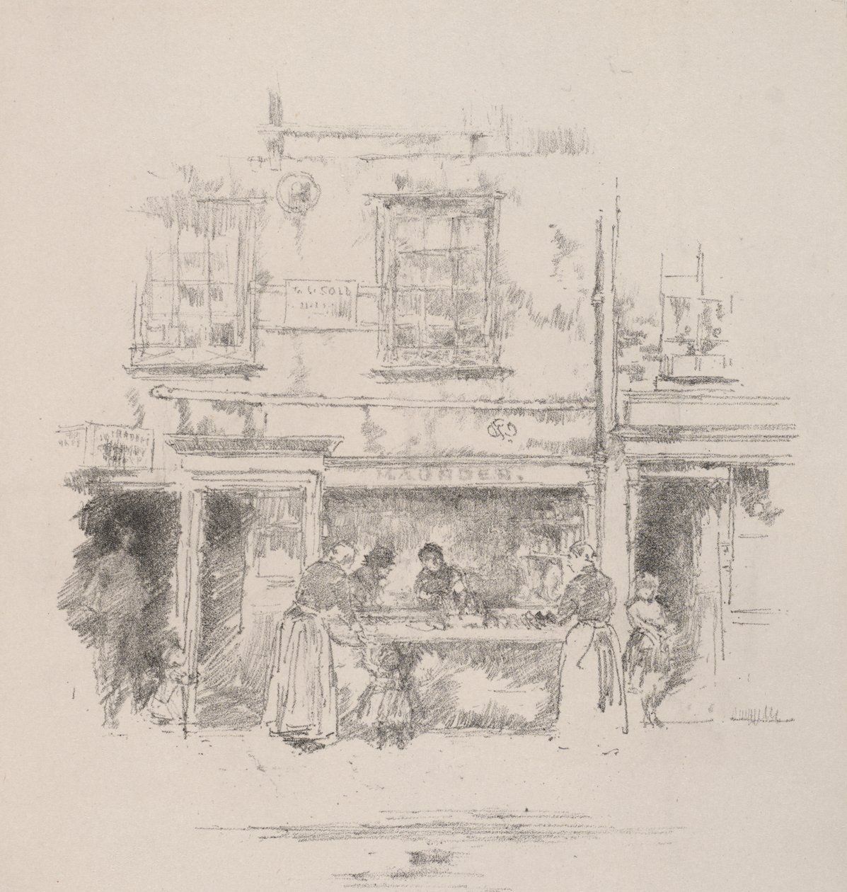 Maunders fiskbutik, Chelsea av James McNeill Whistler