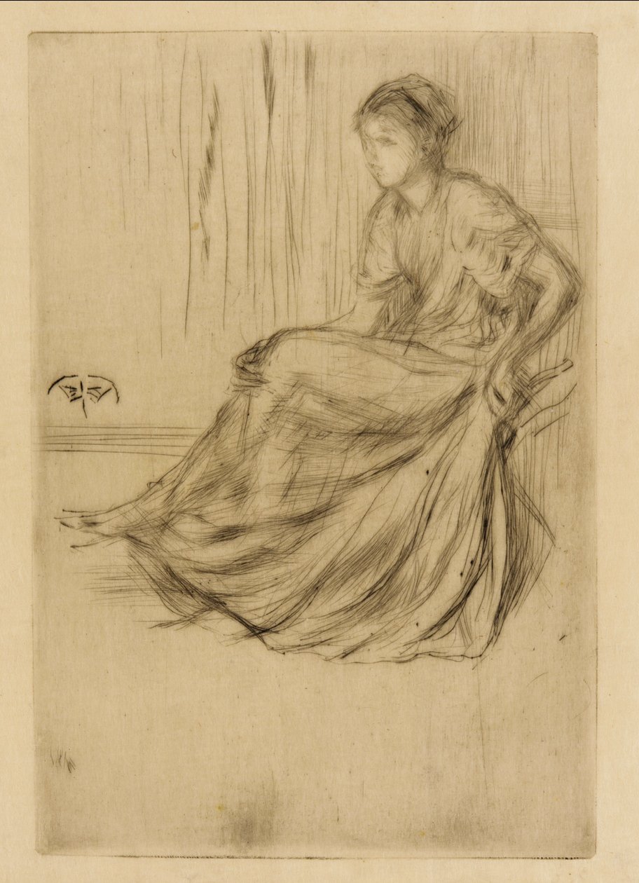 Modell sittande av James Abbott McNeill Whistler