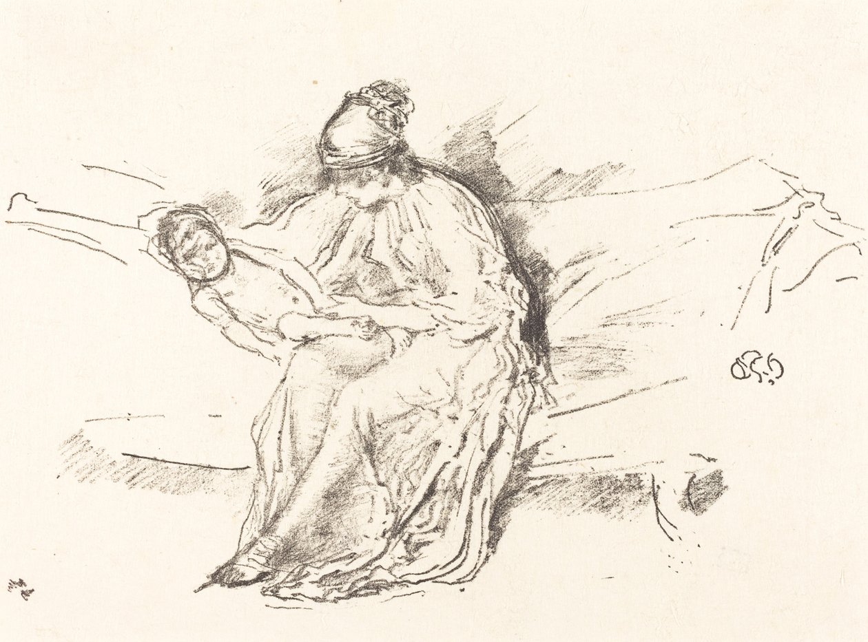 Mor och barn, nr 4 av James Abbott McNeill Whistler