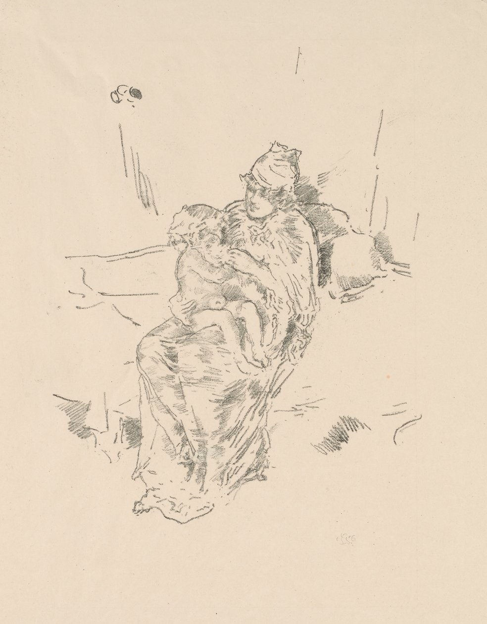 Mor och barn, nr 5 av James Abbott McNeill Whistler
