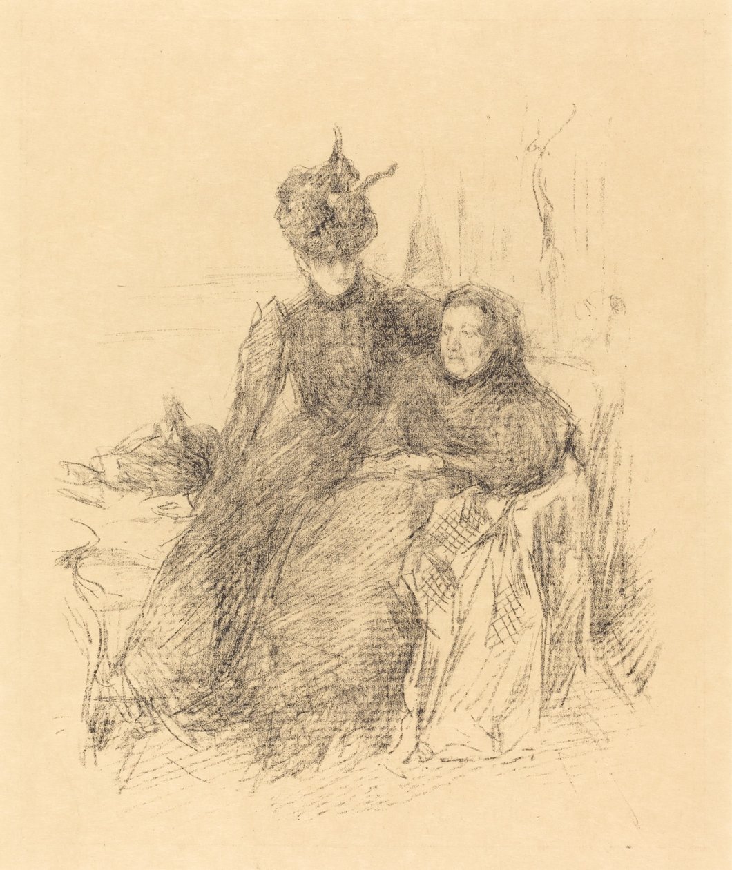 Mor och dotter av James Abbott McNeill Whistler
