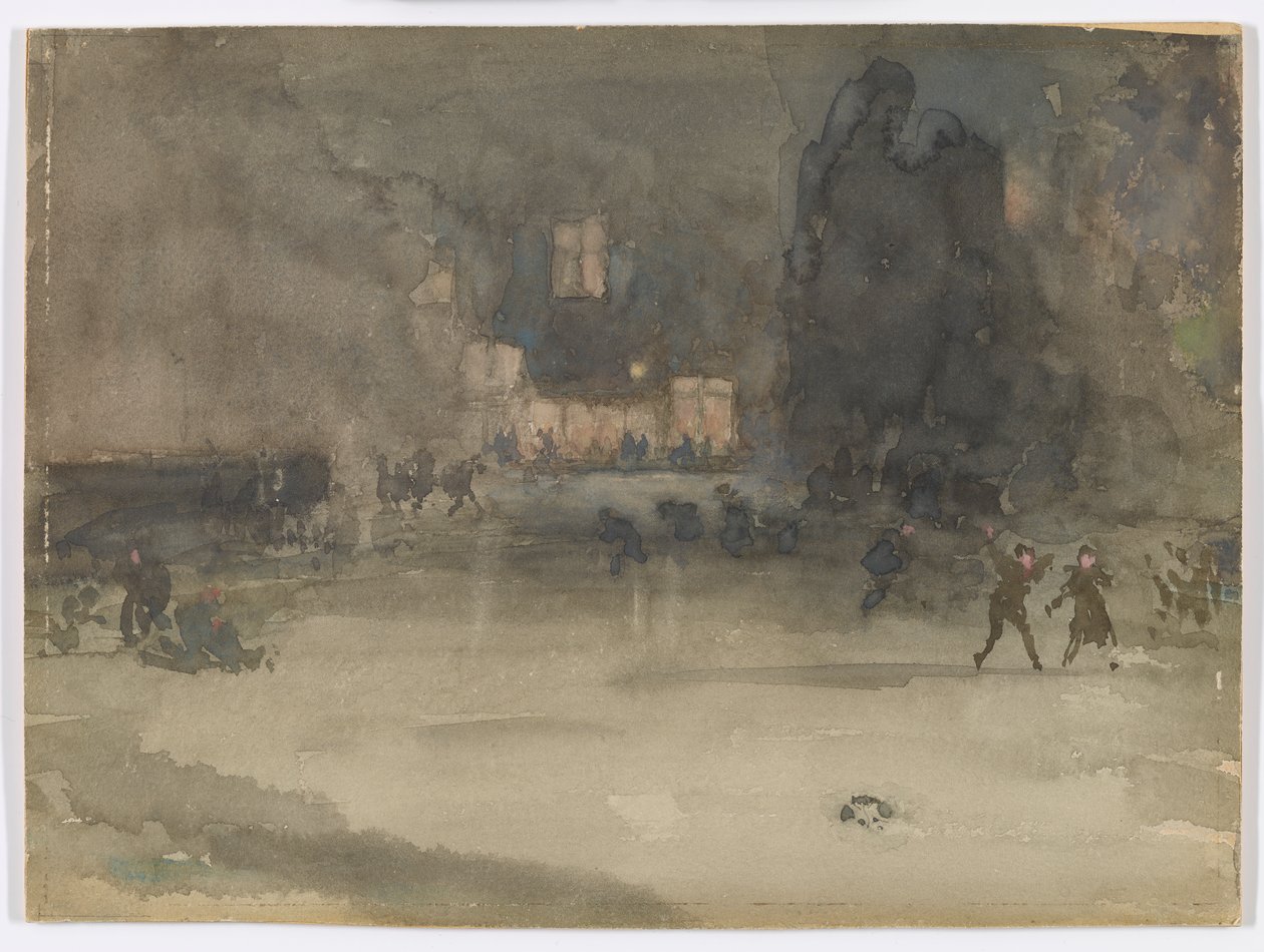 Nocturne: Amsterdam på vintern av James Abbott McNeill Whistler