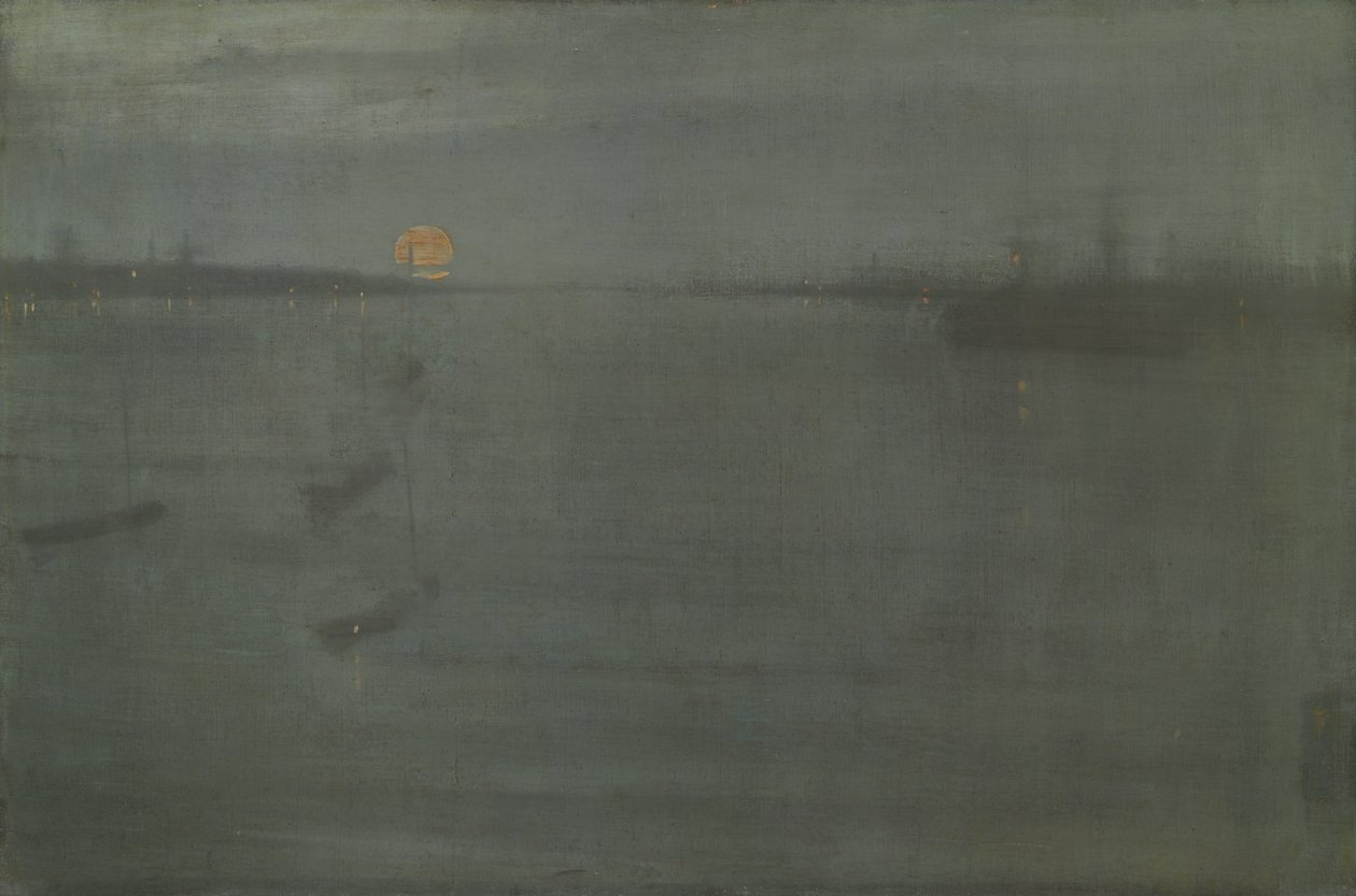 Nocturne: Blå och guld-Southampton Water av James McNeill Whistler