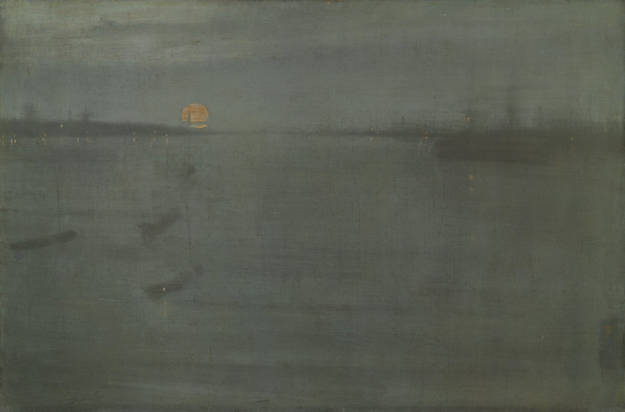 Nocturne: Blå och guld-Southampton Water av James McNeill Whistler