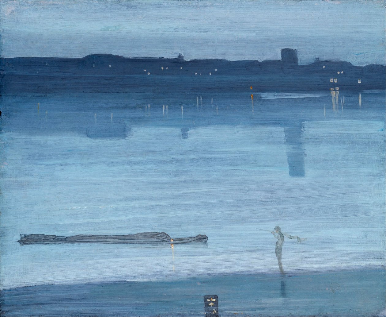 Nocturne: Blått och silver – Chelsea av James McNeill Whistler