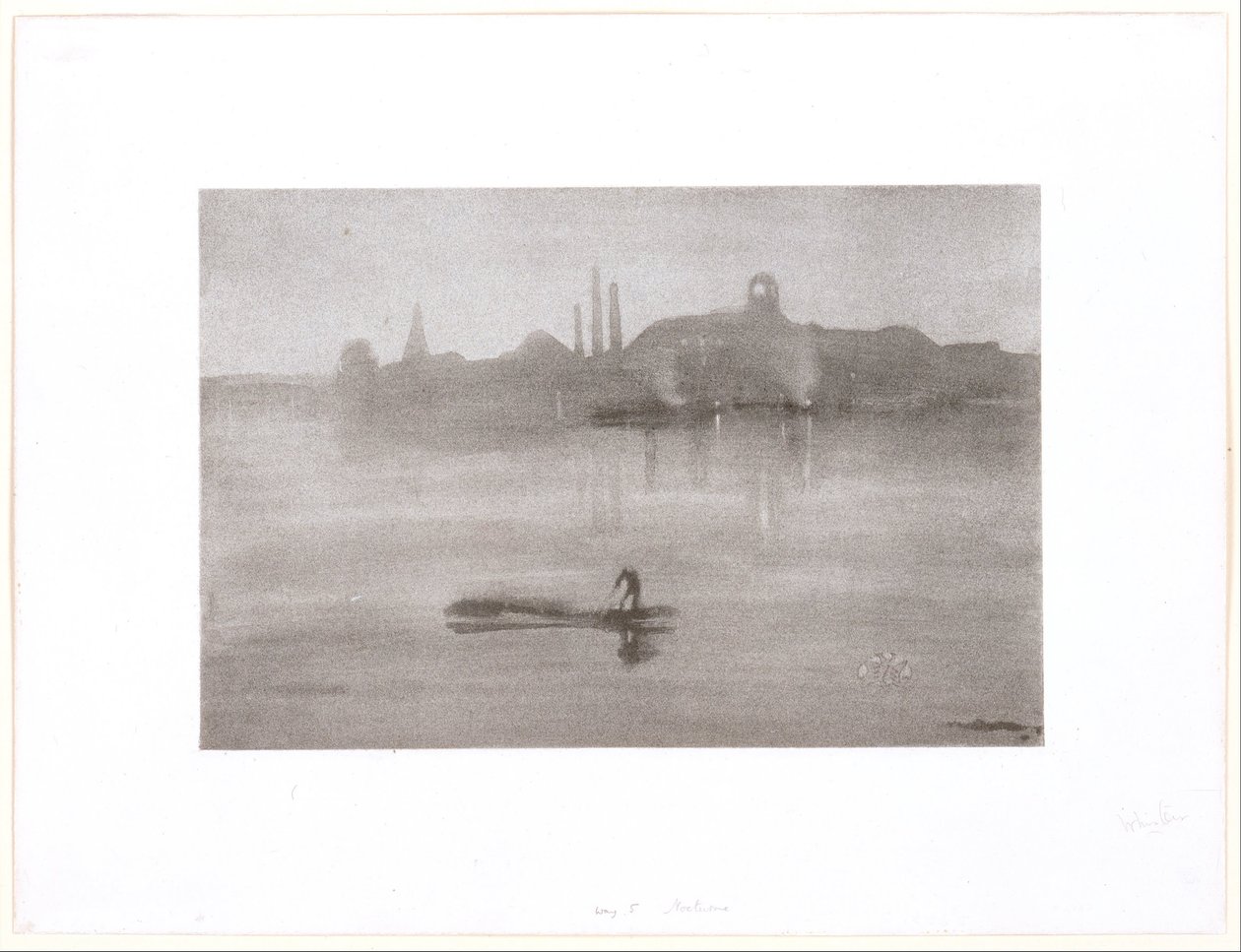 Nocturne: Floden vid Battersea av James McNeill Whistler