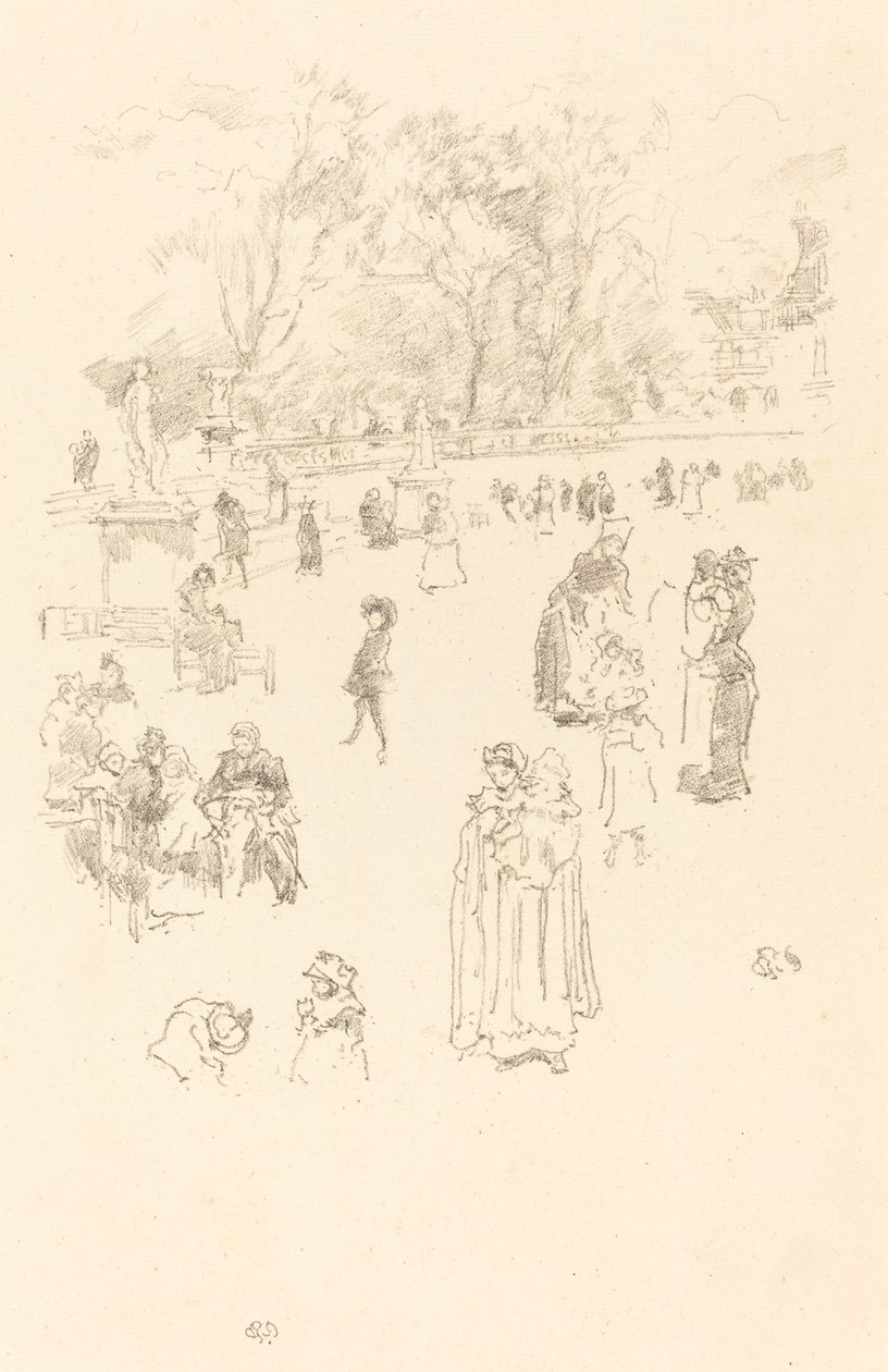 Nursemaids: "The Maids of Luxembourg" av James Abbott McNeill Whistler