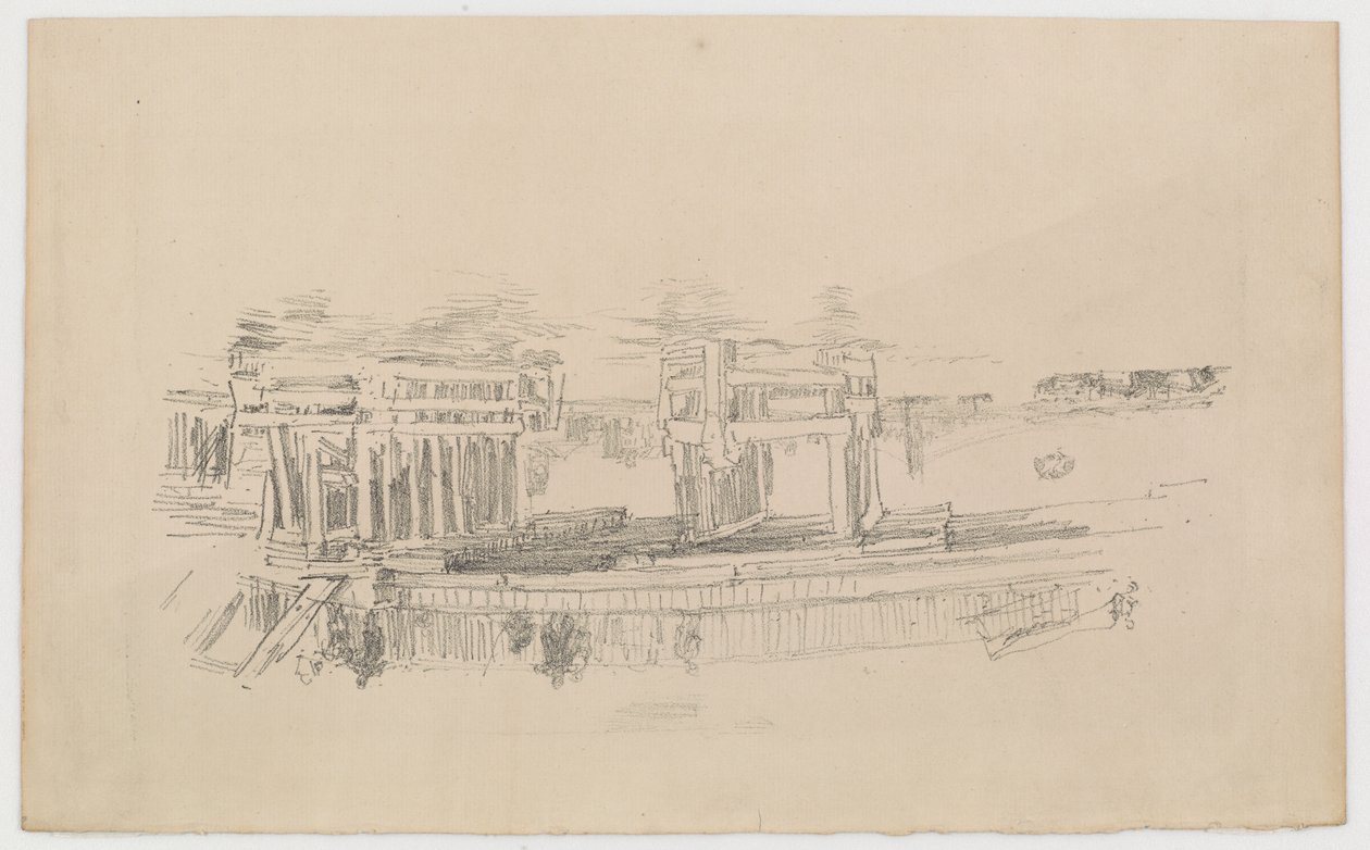 Gamla Battersea Bridge av James Abbott McNeill Whistler