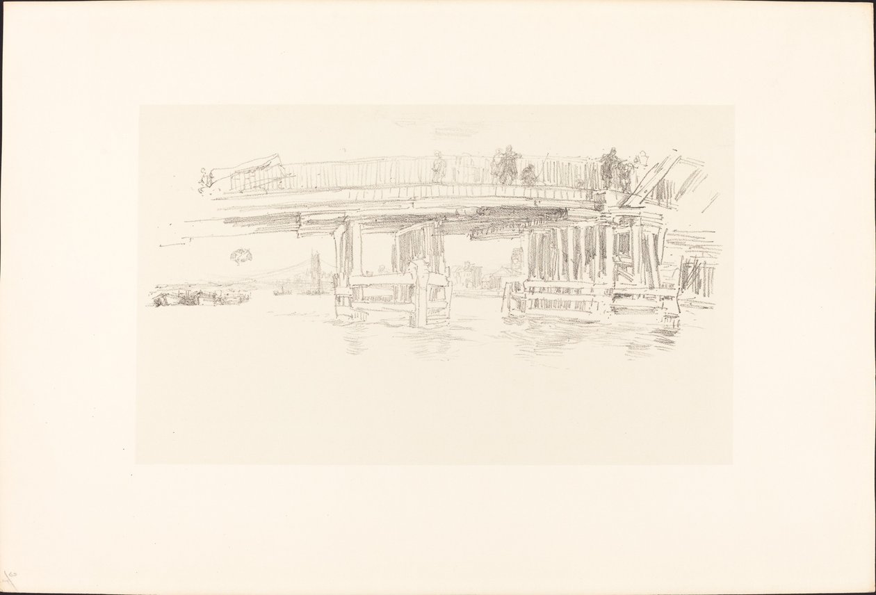 Gamla Battersea Bridge av James Abbott McNeill Whistler