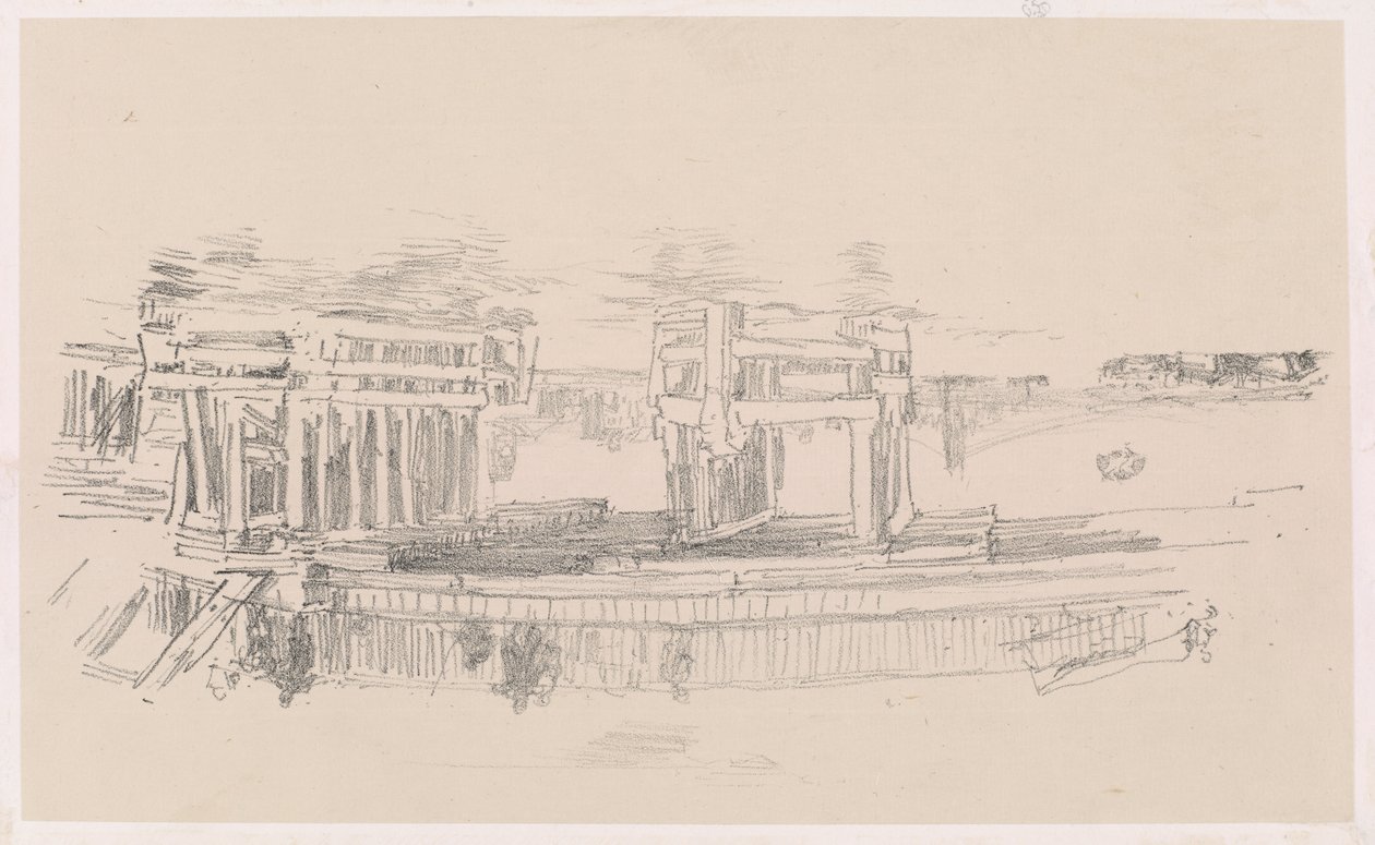 Gamla Battersea Bridge av James Abbott McNeill Whistler
