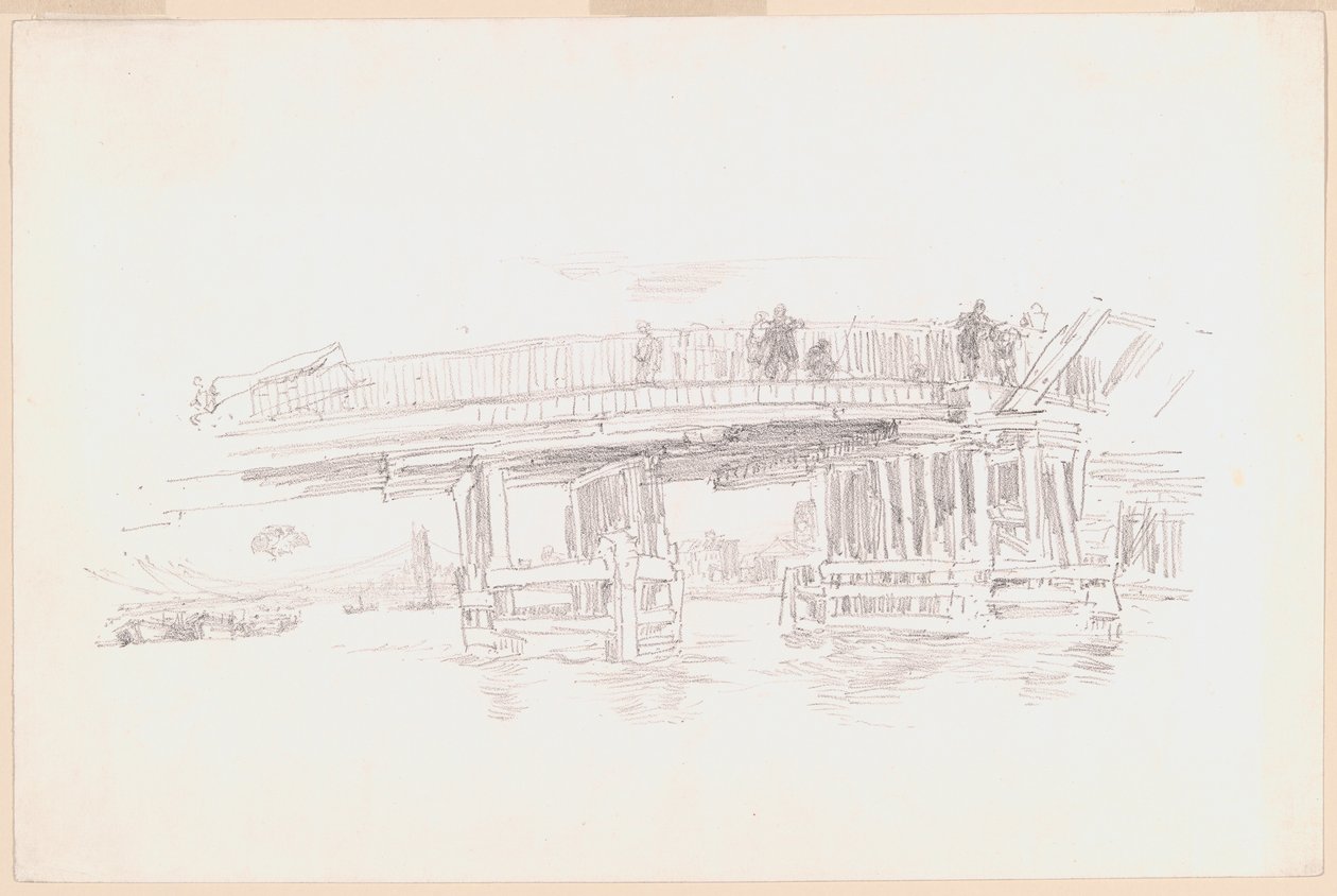 Gamla Battersea Bridge av James Abbott McNeill Whistler