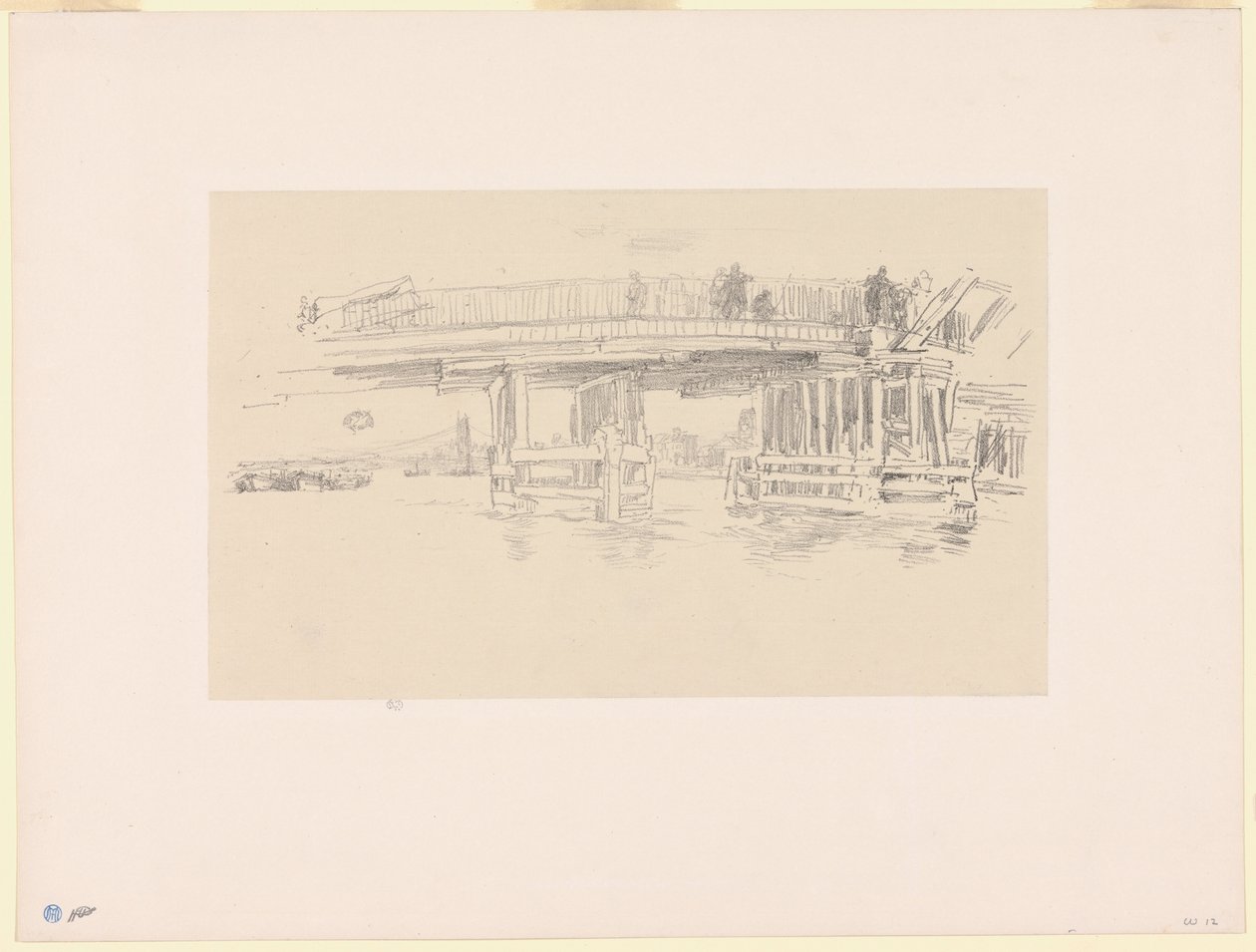 Gamla Battersea Bridge av James Abbott McNeill Whistler