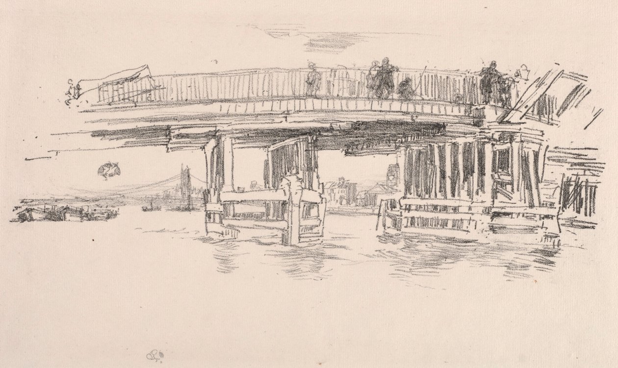Gamla Battersea Bridge av James McNeill Whistler