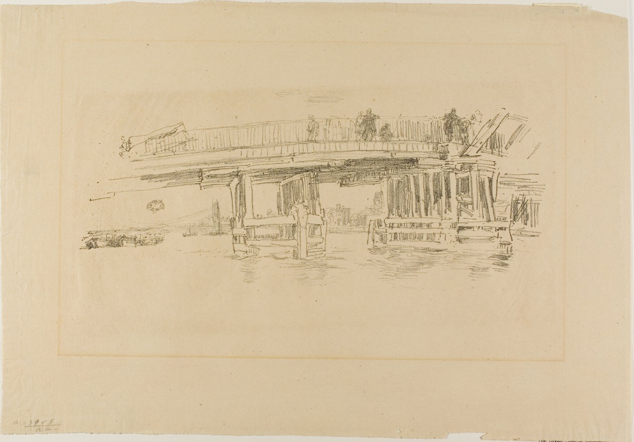 Gamla Battersea Bridge av James McNeill Whistler