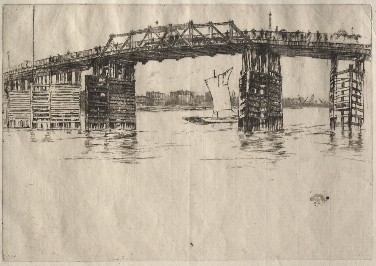Den gamla Battersea-bron av James McNeill Whistler