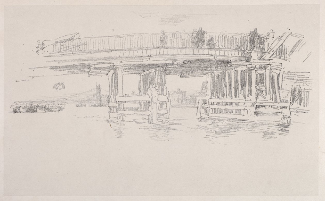 Den gamla Battersea-bron av James McNeill Whistler
