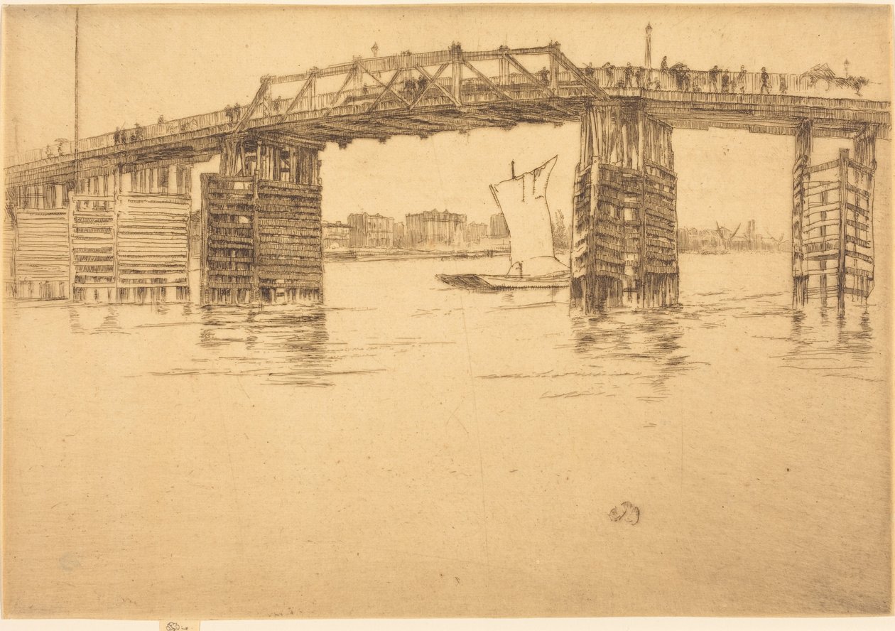 Den gamla Battersea-bron av James McNeill Whistler
