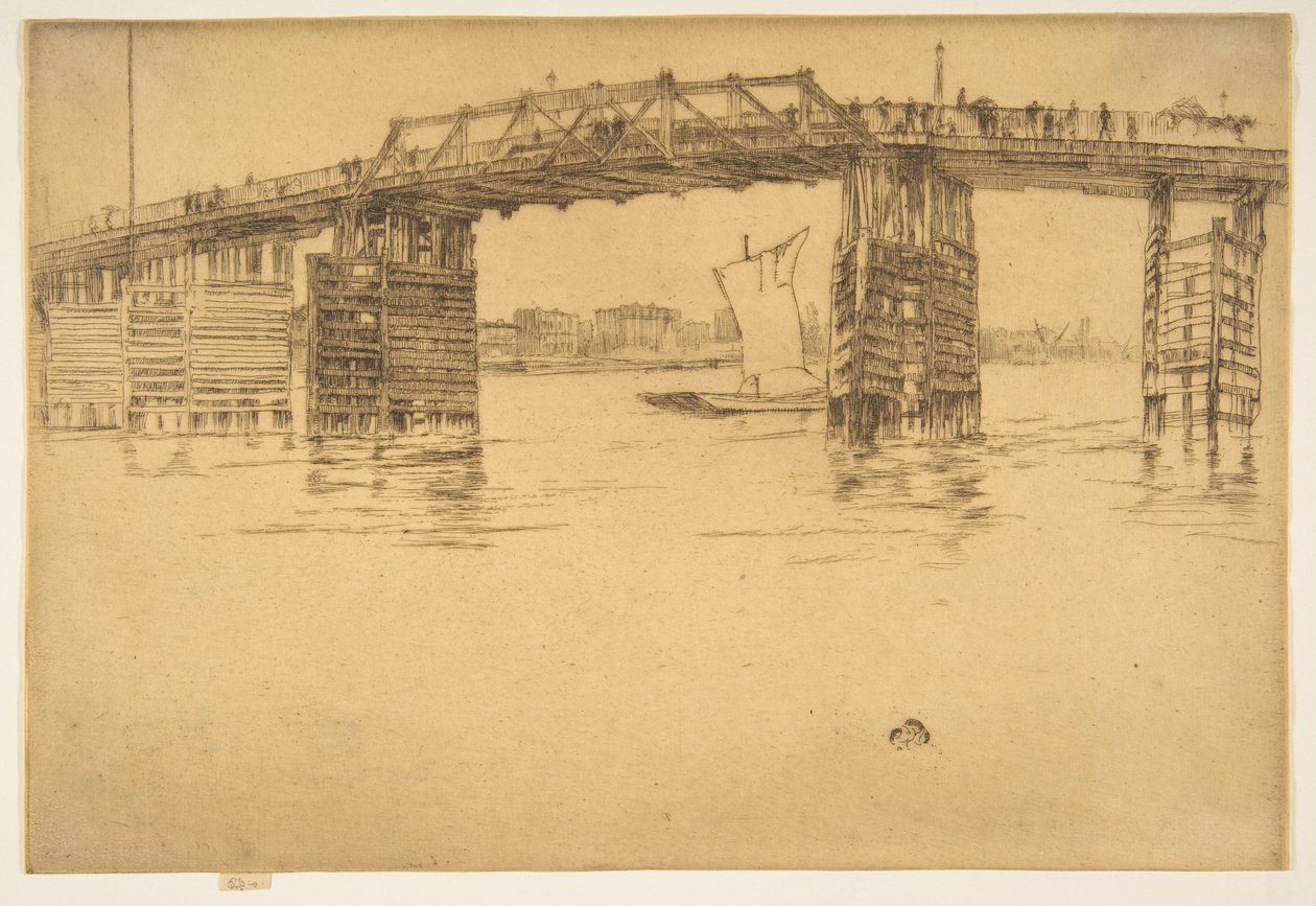 Gamla Battersea Bridge av James McNeill Whistler