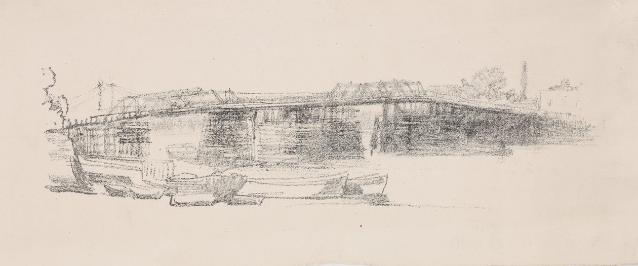 Old Battersea Bridge, nr 2 av James Abbott McNeill Whistler